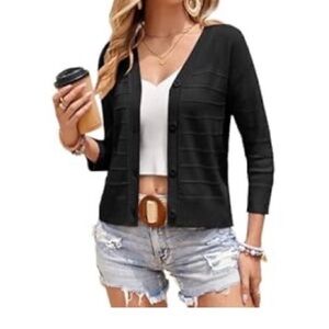 Grace Karin Classic Black Cardigan